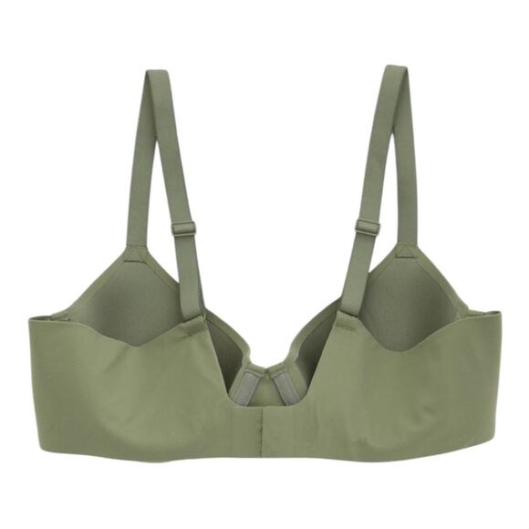 SMOOTHEZ by Aerie Full Coverage Lightly Lined Bra NWT Flexible Wire Green Sz 32A - Picture 9 of 12